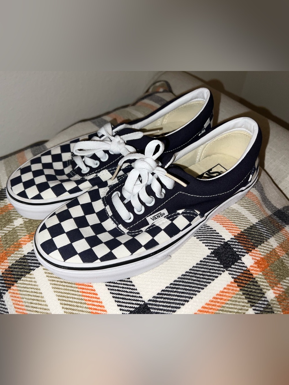 Vans Era Navy Checkerboard Unisex Sneakers | Women's 8 / Men's 6.5 | NWOT - Picture 5 of 8